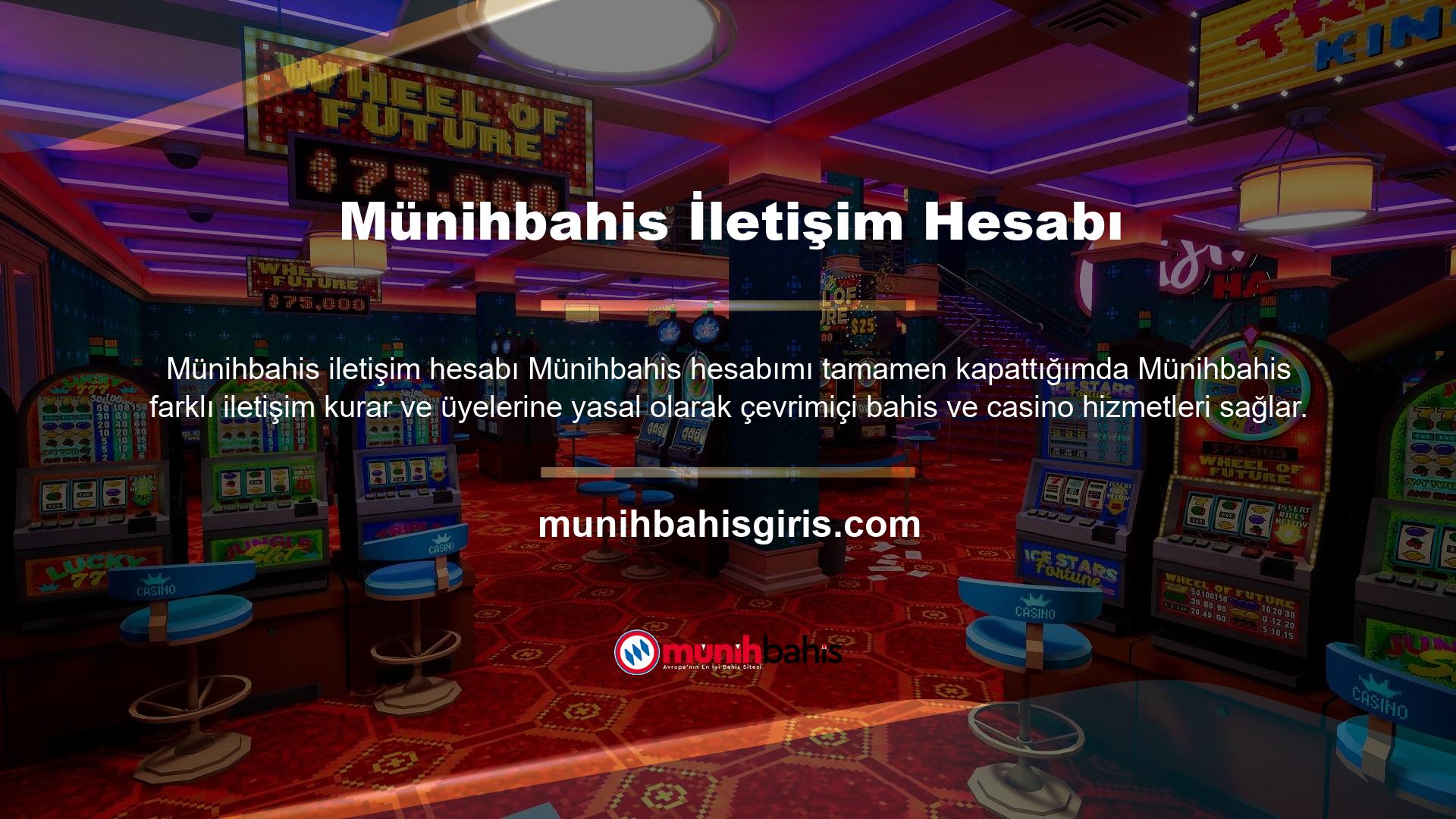 Canlı Bahis Ofisi, çevrimiçi çözümler aracılığıyla müşteri destek ekibiyle iletişime geçmenize olanak tanır, ana sayfadaki Münihbahis Canlı Destek düğmesine tıklayabilirsiniz ve genellikle bir yanıt alırsınız ve site bir çözüm odaklı, kalite standartlarıdır, böylece en son teknoloji bahis siteleri büyük para kazanmanızı bekliyor